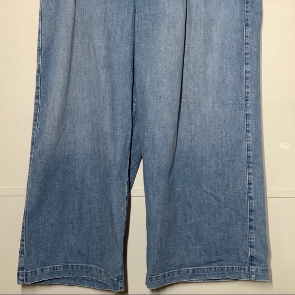 Madewell Pleated Wide-Leg Jeans Plus Size - Picture 6 of 15